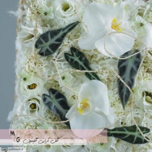 دسته گل مدرن سازه ای ارکیده و میخک3