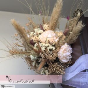دسته گل فرمالیته با رنگ های خنثی4