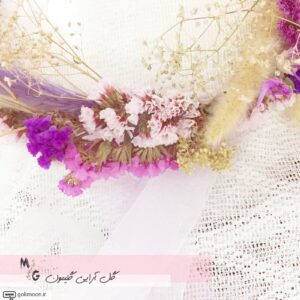 تاج گل خشک بنفش2